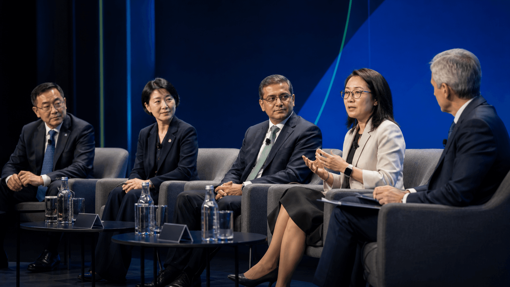 High-Level Dialogue: Government, business and international organization voices in conversation.
